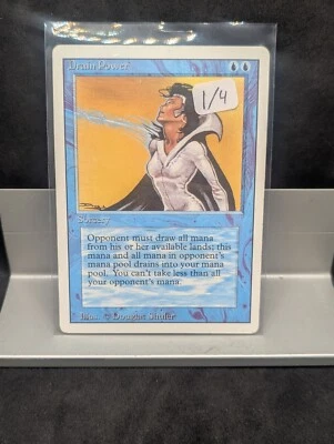 Drain Power X1 MP 3rd/Revised Edition 1/4 MTG Magic the gathering - Image 1 of 2