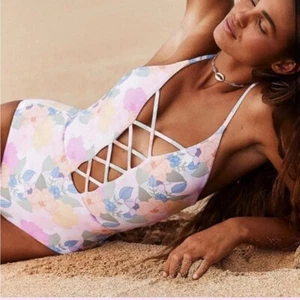 NWOT Dippin Daisys Bliss one piece cutout swimsuit m medium - Picture 1 of 7
