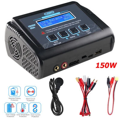 MARKENLOS HTRC C150 RC Akku Ladegerät Balance Ladegerät für LiPo LiHV LiFe Lilon NiCd PB