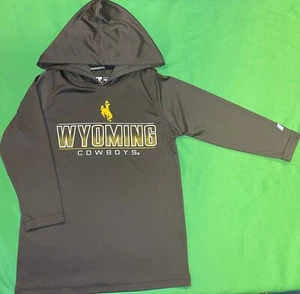 NCAA Wyoming Cowboys Russell Wicking L/S T-Shirt Hoodie Youth X-Small 4-5 - Picture 1 of 3
