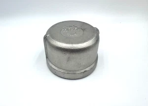 STAINLESS STEEL END CAP 1 1/2" NPT  PIPE HEAVY DUTY  EC-150 - Picture 1 of 3