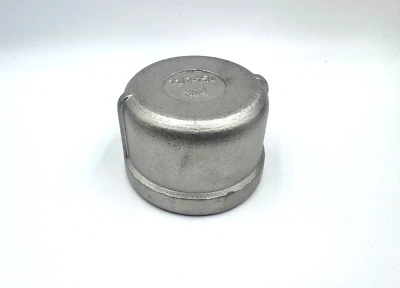 STAINLESS STEEL END CAP 1 1/2" NPT  PIPE HEAVY DUTY  EC-150 - Image 1 of 3