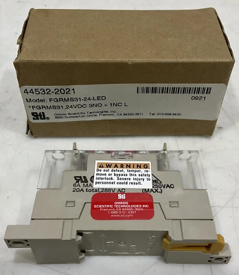 STI FGRMS31 44532-2021 24VDC RELAY ASSEMBLY U3S - Image 1 of 4