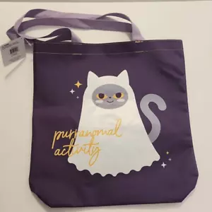 No Brand Purple with Cat Ghost Graphic with Wording " Purranormal Activi - Picture 1 of 6
