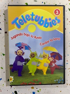 TELETUBBIES DVD 3 - JUGANDO BAJO LA LLUVIA + CARDAR LA LANA BBC - Imagen 1 de 3