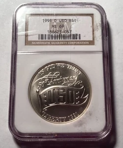 1991 D USO Liberty Dollar  - Picture 1 of 2