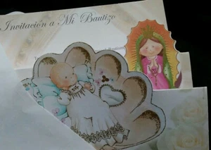 Invitaciones de,A Mi Bautizo (Spanish Baptism  Christening invitations), Favors  - Picture 1 of 12