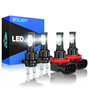 Para For Ford Fusion 2006-2016 4x faros LED luces altas y bajas bombillas Kit - Bild 1 von 11