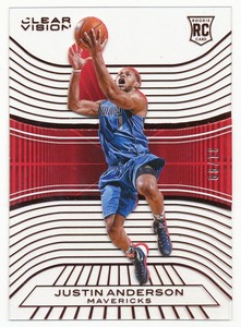 2015-16 Panini Clear Vision Red #95 Justin Anderson /99