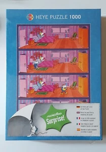 Heye Puzzle 1000 Mordillo Surprise! Nr. 29172 Bedroom Nuovo - Imagen 1 de 4