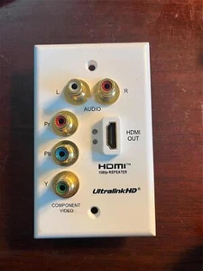 UltralinkHD HDMI piastra da parete collegamento sistemi teatrali ad alta definizione HD5RWP - Foto 1 di 2