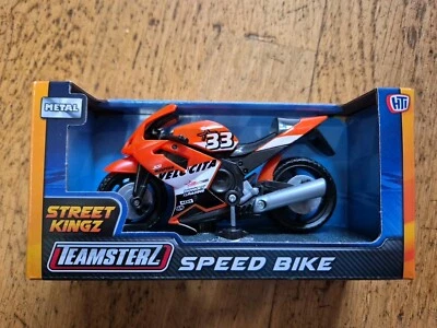 Teamsterz Speed Bike toy orange motorbike motorbikes metal toy bikes motorcycle - Image 1 of 4
