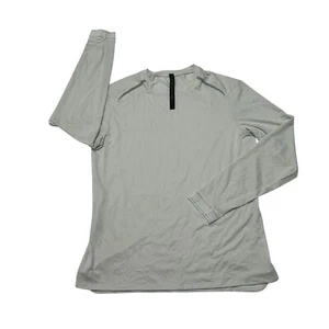 Lululemon Fast Free Reflective Long Sleeve Mens Pullover Gray Shirt Size Medium - Picture 1 of 9