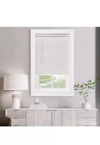 GII Morningstar White Cordless Light Filtering Vinyl Mini Blind with 1 in. Slats - Picture 1 of 5