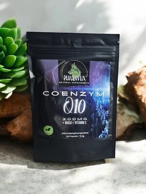 PULVERFUX 420 Kapseln Coenzym Q10 200mg ⭐Vegane Kapselhülle ⭐ OHNE FÜLL- & ZUSATZSTOFFE !⭐