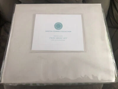 Martha Stewart Collection Garden Acres Twin Sheet Set 100% Cotton Sateen NIB - Image 1 of 4