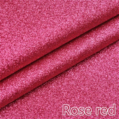 1M Shiny Fabric Glitter Faux Leather Sparkle DIY Bag Shoes Party Christmas - Image 1 of 4