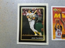 Jose Canseco Oakland A's 1991 Ballstreet Oversize #6 White Border RARE ODDBALL