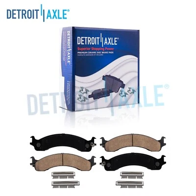 Front Ceramic Brake Pads w/ Hardware Kit for 2000 2001 2002 Dodge Ram 2500 3500 - Image 1 of 4