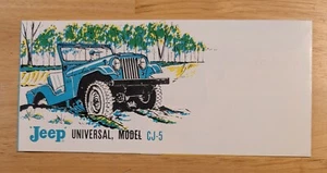 Vintage Jeep Universal Model CJ-5 Catalog Sales Dealer Brochure  - Picture 1 of 4