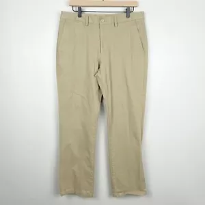 Old Navy Pants Mens 34x32 Tan Khaki Ultimate Straight Chino Casual (Meas. 34X31) - Picture 1 of 14