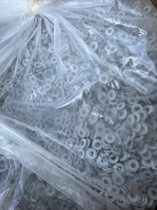 1/4" Washer 9/16" OD 1/16" thk Fibre GRAY Insulating Fastener Pack Of ( 100 ) - Picture 1 of 3