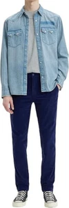 Pantalón Levi's Hombre XX Chino Standard II Cordón Cónico Elástico Azul Océano L32 - Imagen 1 de 3