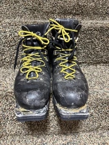 Asolo Sport Summit gepolsterte schwarze Leder 3-Pin 75 mm Telemark Skischuhe US 10 - Bild 1 von 24