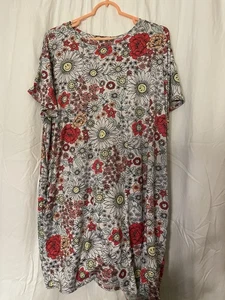 Joyspun Nightgown Nightshirt Pajamas Large-XL Floal Sunshine Sleep Shirt - Picture 1 of 4