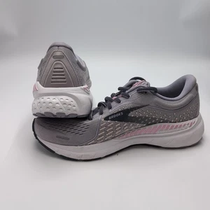 Brooks Adrenaline 21 Women's Size 10 Running Shoes Gray Pink - Picture 1 of 13