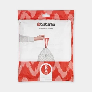 Brabantia Bin Liner Code B Dispenser Pack, 40 Bags - 5L - Picture 1 of 1