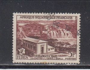 FRENCH EQUATORIAL AFRICA  :  1956 - USED  - SCOTT # 189  FIDES - Picture 1 of 1