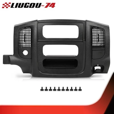 Fit For 02-05 Dodge Ram 1500 2500 3500 Dash Radio Bezel Climate Trim Panel Vent - Imagem 1 de 4