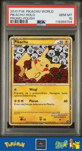💉🫎 2010 Pokemon World Promo Pikachu Holo Polish PSA 10 - Picture 1 of 3