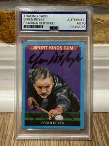 EFREN REYES FIRMADO AUTO 2023 SPORTKINGS VOL.4 AZUL #153 HOF PHILIPINES PSA - Imagen 1 de 4