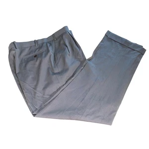 Lauren Ralph Lauren Mens Gray Herringbone Pleated Dress Pants - Picture 1 of 6