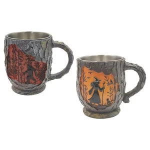 Halloween Mug Desktop Ornament  Themes Funny Gift 3D Tree  Texture with Handle - Picture 1 of 15