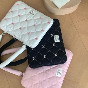 Large Capacity Tablet Sleeve Case Bowknot Laptop Handbag Laptop Shoulder Bag - Bild 1 von 15