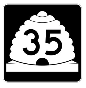 Utah State Highway 35 Sticker Decal R5379 Highway Route Sign - Picture 1 of 1