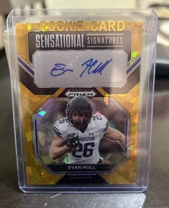 Evan Hull RC Auto Gold Ice Prizm Sensational Signatures Northwestern Wildcats🔥 - Picture 1 of 3