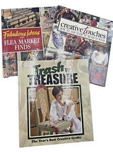 Lot Of 3 Leisure Arts Books Crafting Creativity Up cycling Resale Hardcovers - Picture 1 of 12