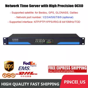 Network Time Server with High Precision OCXO for Beidou Dual Mode GPS PTP Clock - Picture 1 of 3