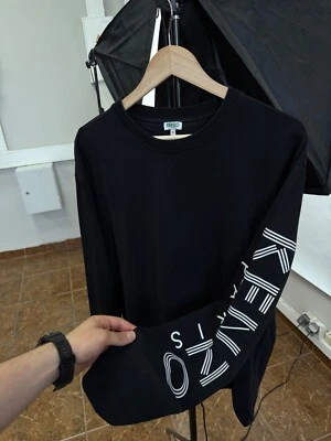 🇫🇷 Y2K Kenzo Paris France Long Sleeve Rare Retro size L/XL color Black - Image 1 of 4
