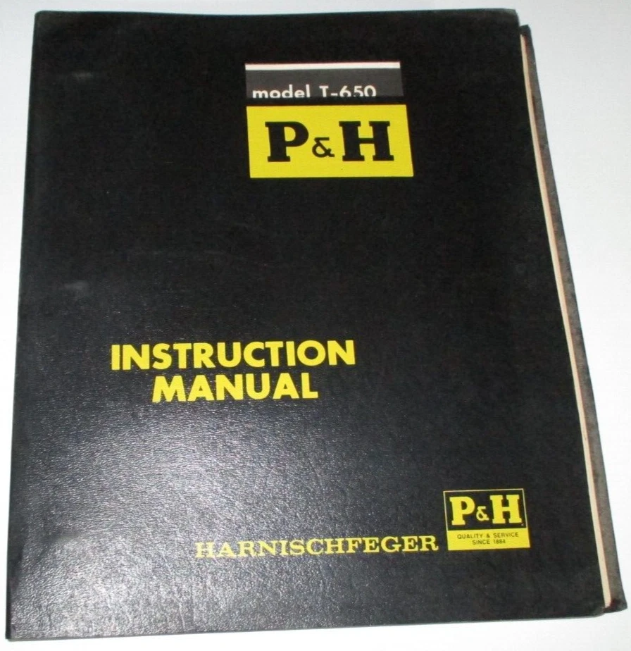 P&H T-650 Crane Instruction Service Shop Maintenance Manual Harnischfeger 6-71 - Image 1 of 4