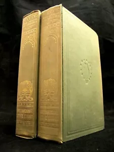 ORIGIN of SPECIES by CHARLES DARWIN Set 2 vols AUTHORIZED EDITION Science Vtg - Picture 1 of 6
