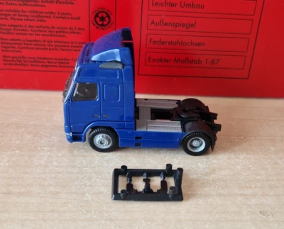 Herpa VOLVO FH16 trattore stradale blu OVP 1:87 - Immagine 1 di 4