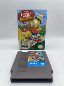 The Simpsons: Bart vs. the Space Mutants (Nintendo NES, 1991) Box & Game Only