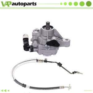 Power Steering Pump & Power Steering Pressure Hose For 02-06 Honda CRV CR-V 2.4L - Picture 1 of 24