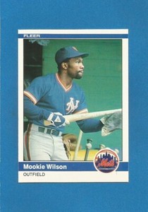 Mookie Wilson 1984 Fleer MLB Baseball #603 (MINT) New York Mets
