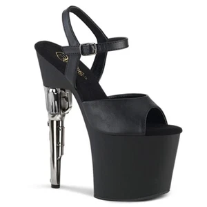 Plateau High Heels BONDGIRL-709 - Schwarz Matt - Bild 1 von 1